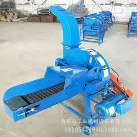 玉米秸秆铡草机 饲料家用小型铡草粉碎机 养殖专用饲料铡草机图片