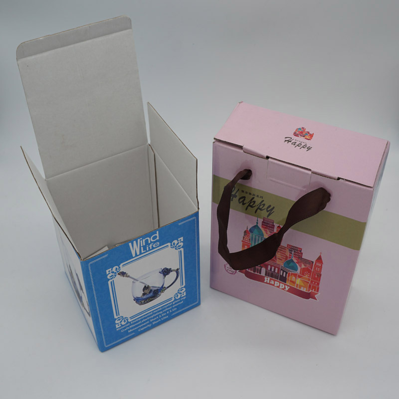 玩具彩盒瓦楞包装盒定 做 玻璃杯瓦楞彩盒保温杯开窗盒 彩盒
