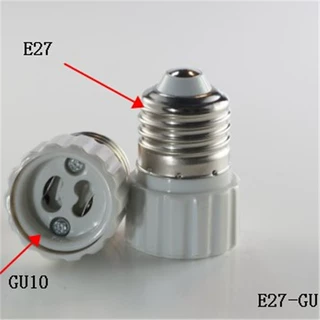 E27转GU10塑料灯头灯座 e27-gu10转换灯头 e27/gu10内芯全塑料