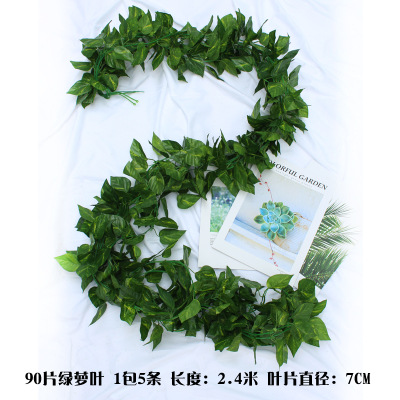 90 hojas de rábano verde tridimensional 1 paquete (5 piezas)