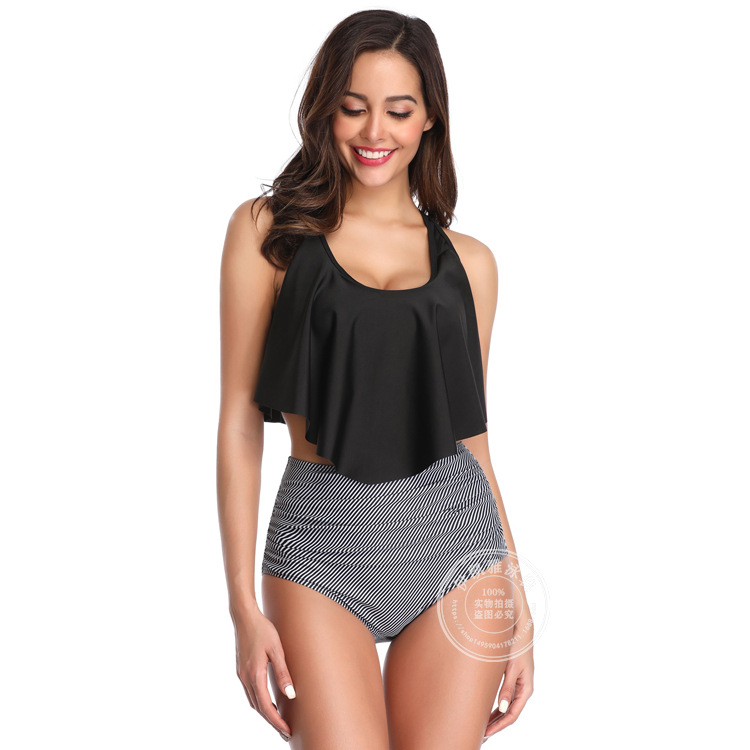 Black-black and white strip