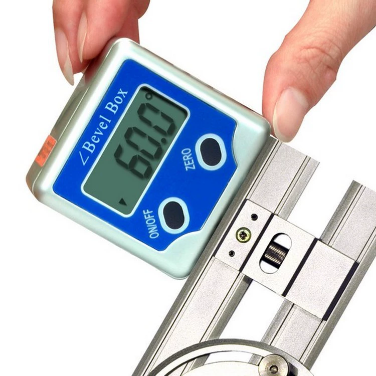桂林天目 Digital display inclination box 180° angle ruler zinc alloy inclinometer slope ruler woodworking angle ruler