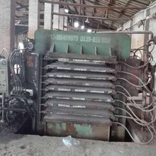 二手带侧压热压机，细木工板带侧压热压机 处理