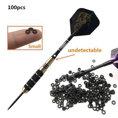 GOODARTS Knight Darts Dart Rod Anti-Slip Rubber Ring O-Ring Aluminum Rod Companion 50 Rings Pack 0.7g/Pack