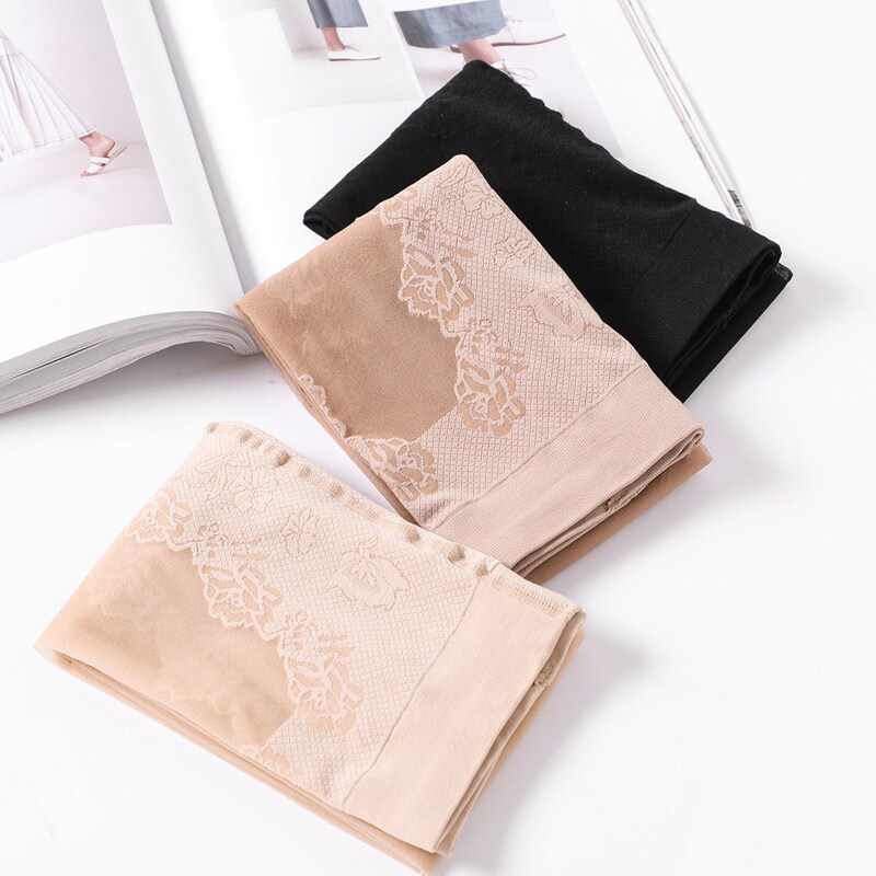 Summer Ultra-thin Bikini Stall Non-slip Velvet Arbitrary Cut Women's Base Sock Pants Silk Sock Pants