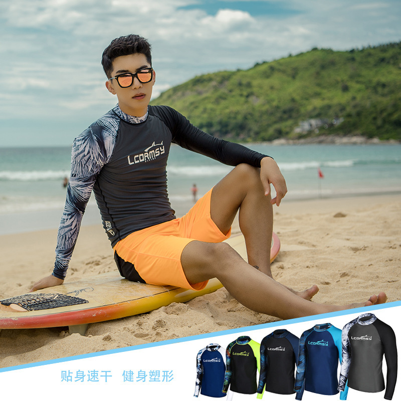Korean New Arrival Diving Suit Men's Sunscreen Quick-drying Scuba Suit Slim-fit Beach Surf Suit Long-sleeved Quick-drying Jellyfish Swimsuit Korean New Arrival Diving Suit Men's Sunscreen Quick-drying Scuba Suit Slim-fit Beach Surf Suit Long-sleeved Quick-drying Jellyfish Swimsuit