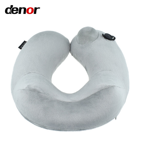 Original source supply inflatable U-shaped pillow outdoor travel set nap pillow airplane pillow squeeze inflate travel pillow wholesale