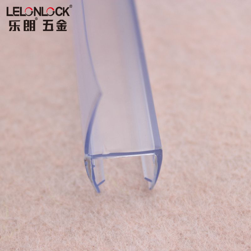 Cuarto de ducha tira impermeable tira adhesiva transparente tira de parachoques de vidrio tipo H ducha puerta corredera tira de sellado tira accesorios de baño