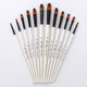 12 tongue front/oblique front two-color nylon wool brush set gouache watercolor oil brush set factory outlet