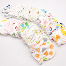 (独立包装)现货针织棉宝宝防抓手套 新生儿防抓脸小手套/脚套