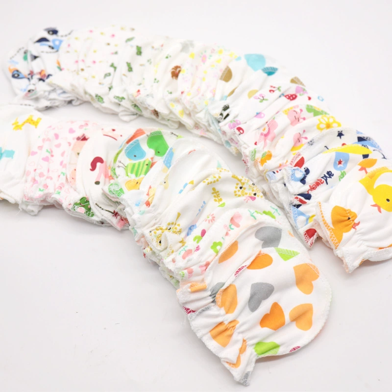 (Независимая упаковка) Спотовые вязаные хлопчатобумажные детские перчатки