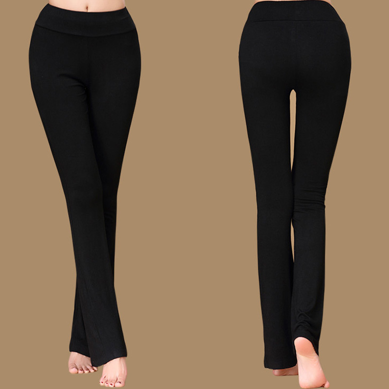 2022 New Square dance clothing middle-aged and elderly women's dance pants skinny dancing clothing workout clothes