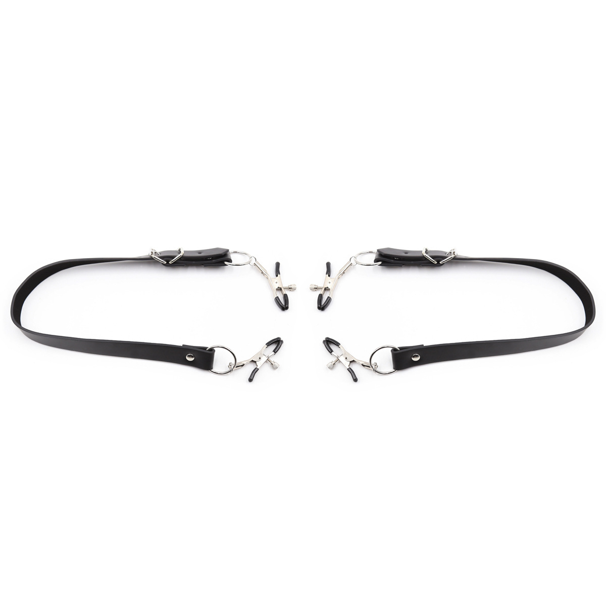 Juguetes sexuales, correas de cuero, pinzas para pezones, pinzas para piernas, pinzas genitales, suministro para comercio exterior, juguetes alternativos SM para parejas adultas.