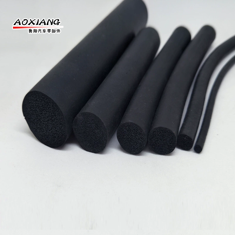 Круглая O-образная колонна автомобильная уплотнительная полоса Звукоизоляционная полоса силиконовая тройная EPDM вспенивается круглая сплошная губка полоска резиновая полоса