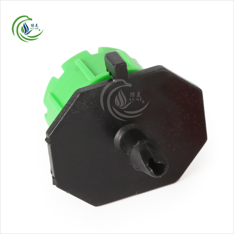 Nuevo material verde de 8 agujeros ajustable y caudal cerrado goteo para árboles frutales hortícolas en maceta de riego por goteo de raíces microrespulsión pulverización