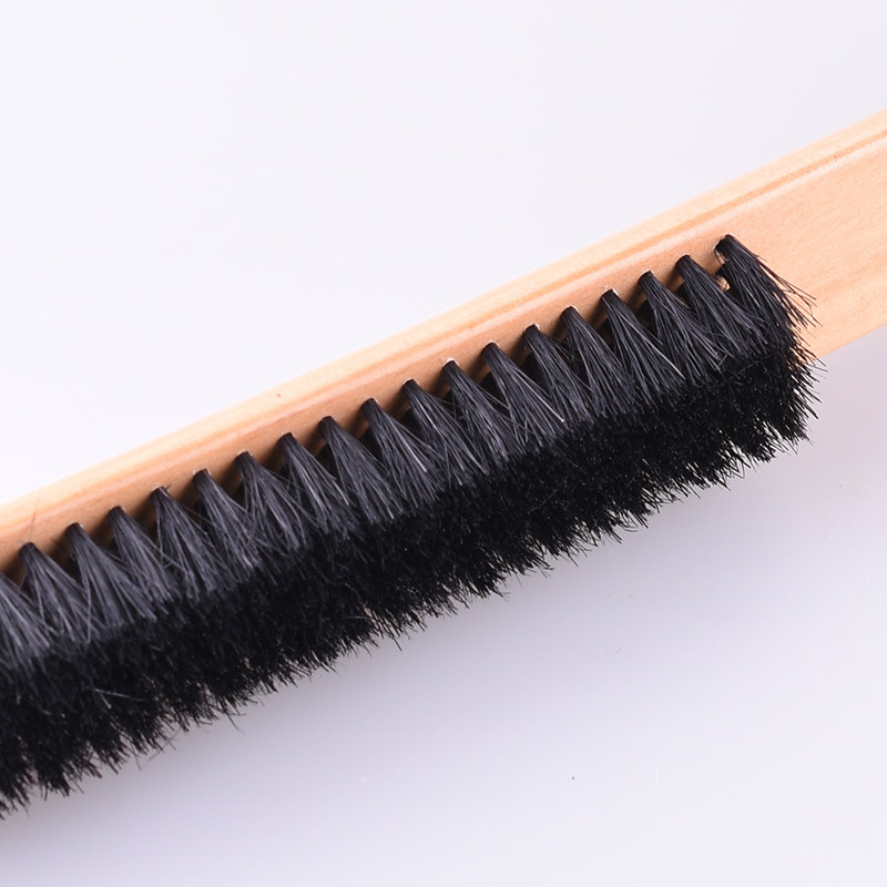 En stock al por mayor de madera de loto abrigo y sombrero traje cepillo Hotel suministros cliente limpieza cepillo de zapatos cepillo de cerdas del hogar