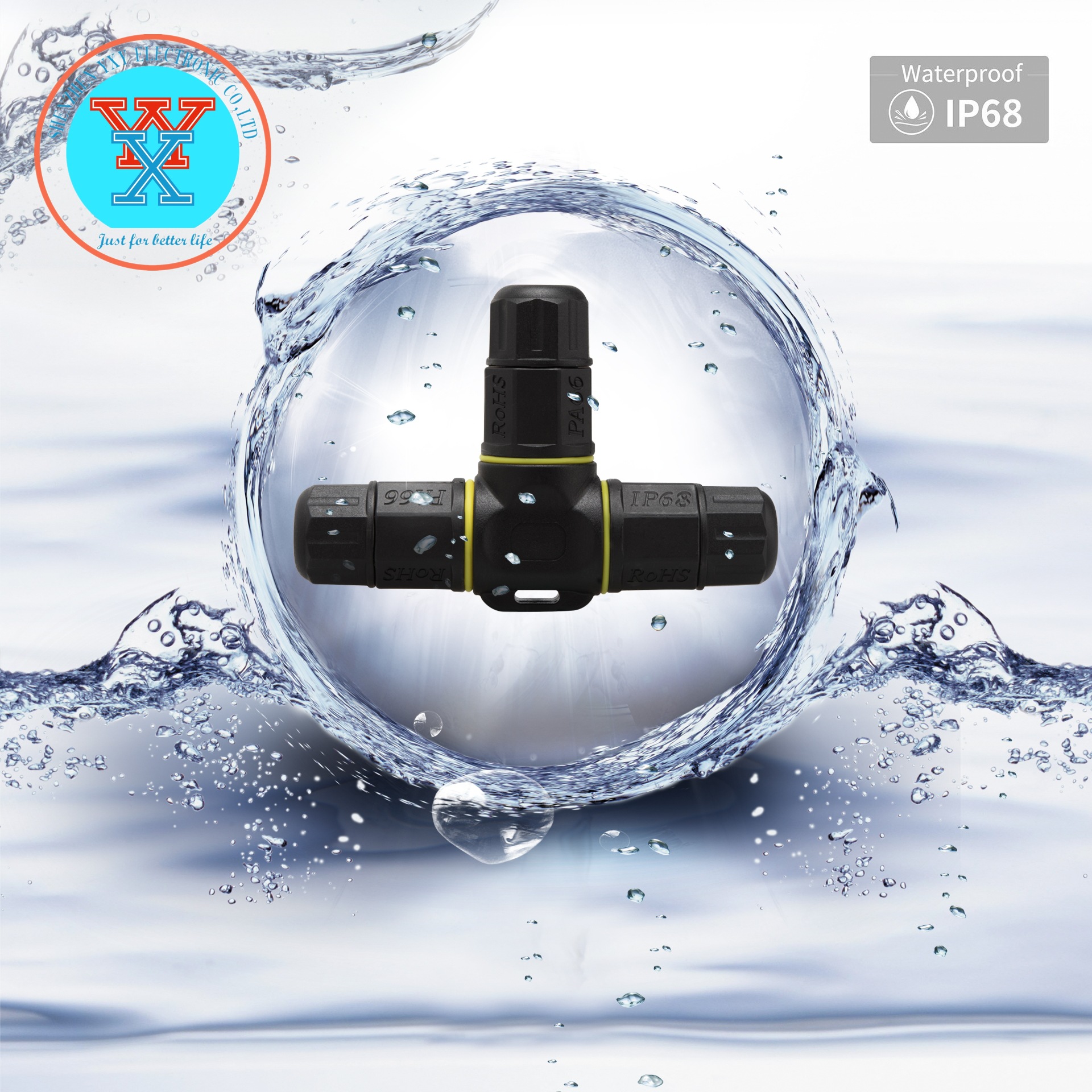 Yongxin source M20 outdoors waterproof Connector 34 Cable waterproof connector LED street lamp Waterproof connector ip68