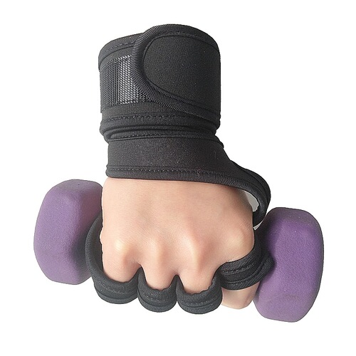 LOGO Fitness Gloves Wrist Support Equipment Lifting Silicone Protection Anti-Callus Protective Half-Finger Weightlifting Gloves