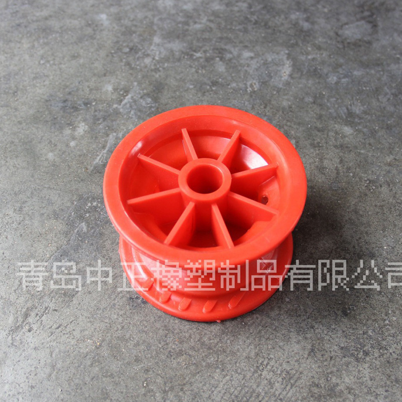 青岛厂家供应10寸优良塑料轮辐实心聚氨酯泡沫塑料轮辐工具车轮辐