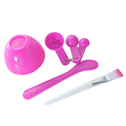 Korean style DIY beauty set, facial mask bowl four-piece set, beauty diy makeup tools, mask adjusting bowl, mask brush set