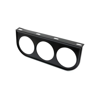 Single-Hole Double-Hole Three-Hole A-Pillar: automobile instrument - iron-triple-watch-bracket-3-holes-black