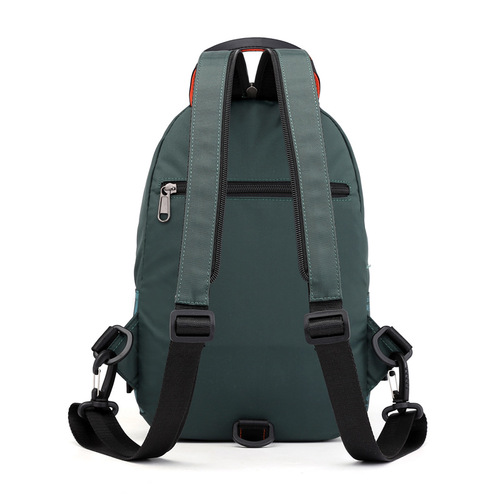 Factory direct sales new outdoor men's chest bag multifunctional fashion backpack waterproof nylon cloth shoulder crossbody bag