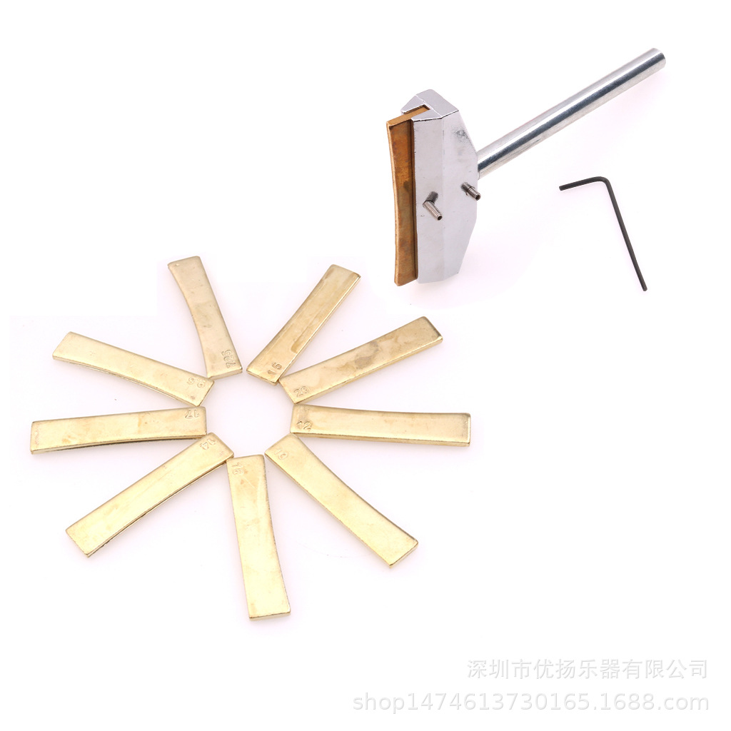 Traje de herramienta de instalación de alambre de guitarra accesorio de instalación de alambre de guitarra + 9 especificaciones pieza de instalación de aleación de alambre