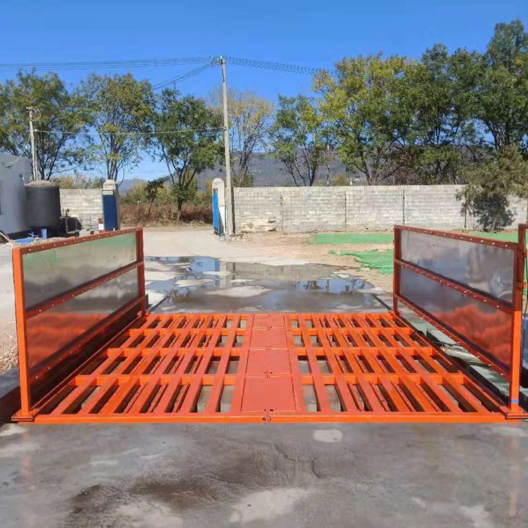 厂家供应全自动洗车机滚轴式平板洗轮机建筑工地工程洗车平台