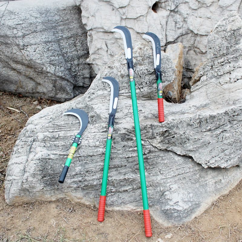 Наружная безшлифовальная сельскохозяйственная газонокосилка из марганцевой стали с длинной ручкой, рубящий деревянный крючок, нож с открытой головкой крючка, рубящий деревянный нож, серп, Походный нож