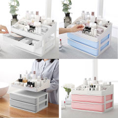 Women's Drawer-style Makeup Storage Box Desk Vanity Makeup Box Fashion Skincare Organizers Storage Shelf