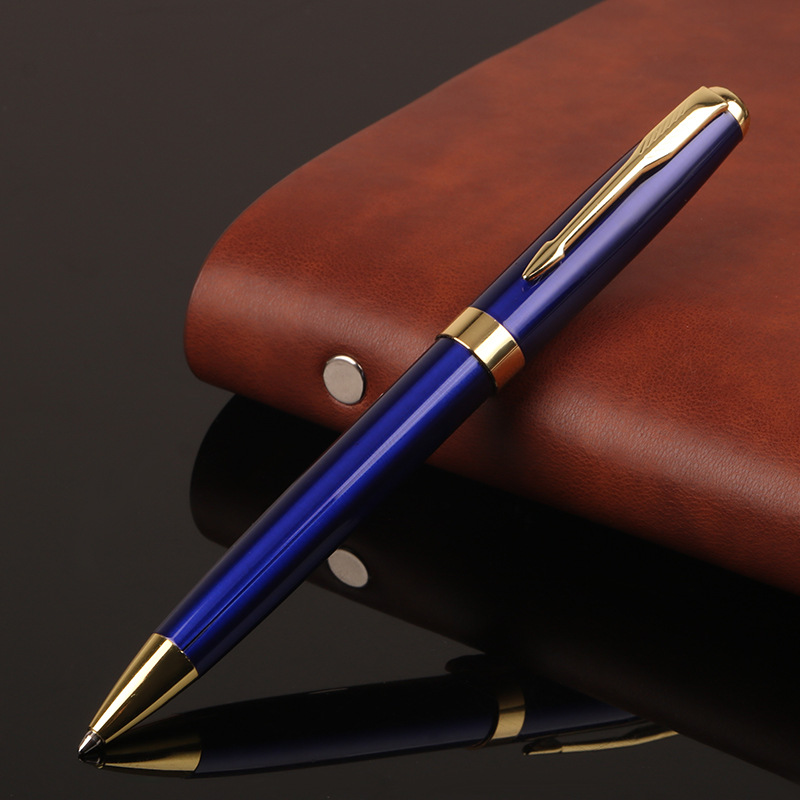 Fábrica al por mayor de metal giratorio bolígrafo creativo negocio publicidad regalo aceite pluma impresa LOGO entrega de una sola pieza