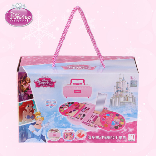 Disney Children's Cosmetic Set Ice and Snow Elsa Princess Makeup Box Girls Lipstick Show Play House Toy