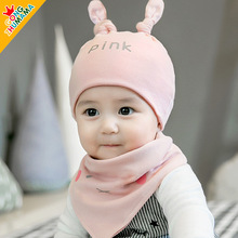 春秋季新款公主妈妈婴儿童帽字母棉布帽套装婴儿胎帽