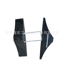 铁路工务器材-止轮器 橡胶车轮定位器 车轮防滑止退器