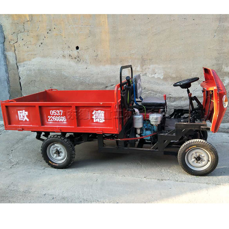 柴油工程小型四轮车 后翻自卸砂浆混凝土装载车 农用粮食运输车