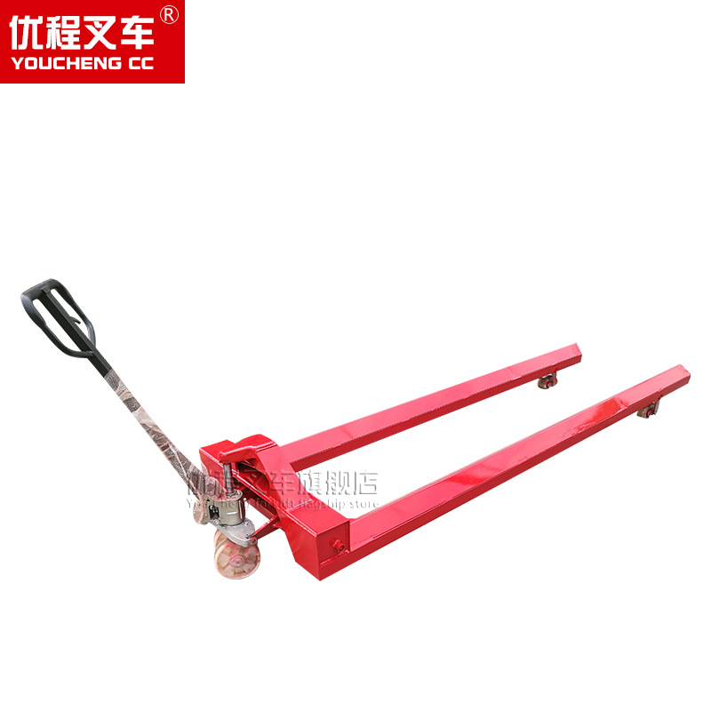 Manual especial hidráulico carrete transportador de carrete de papel bandeja hidráulico remolque de transporte elevadora buey