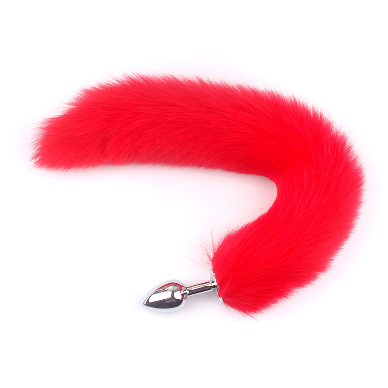 金属製アナルプラグ テール カップル用品 キツネの尻尾 SM 大人向けセックストイ 後庭用 ロールプレイング セックストイ