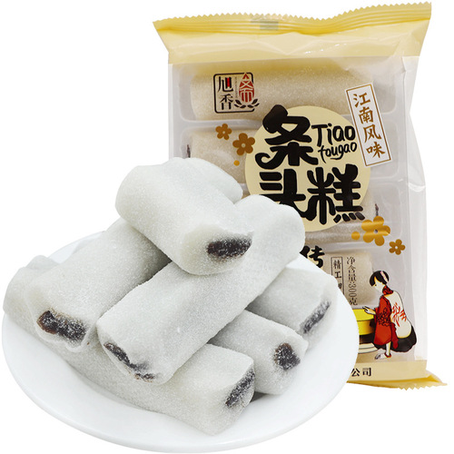 Lao Shanghai Specialty Tiao Tou Gao 300g, Mochi Red Bean Rice Cake Ready-to-Eat Snack, Direct Manufacturer Wholesale