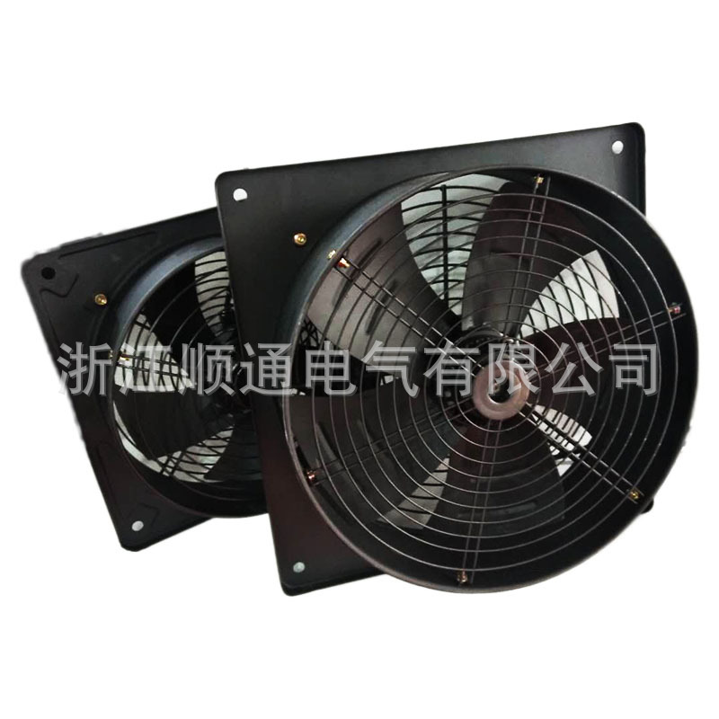 外转子轴流风机YWF2E(D)-300方形百叶高筒式风机防油防潮220/380V