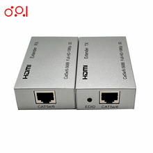 HDMI延长器 60米单网线放大器 转RJ45网络 延长器信号放大器
