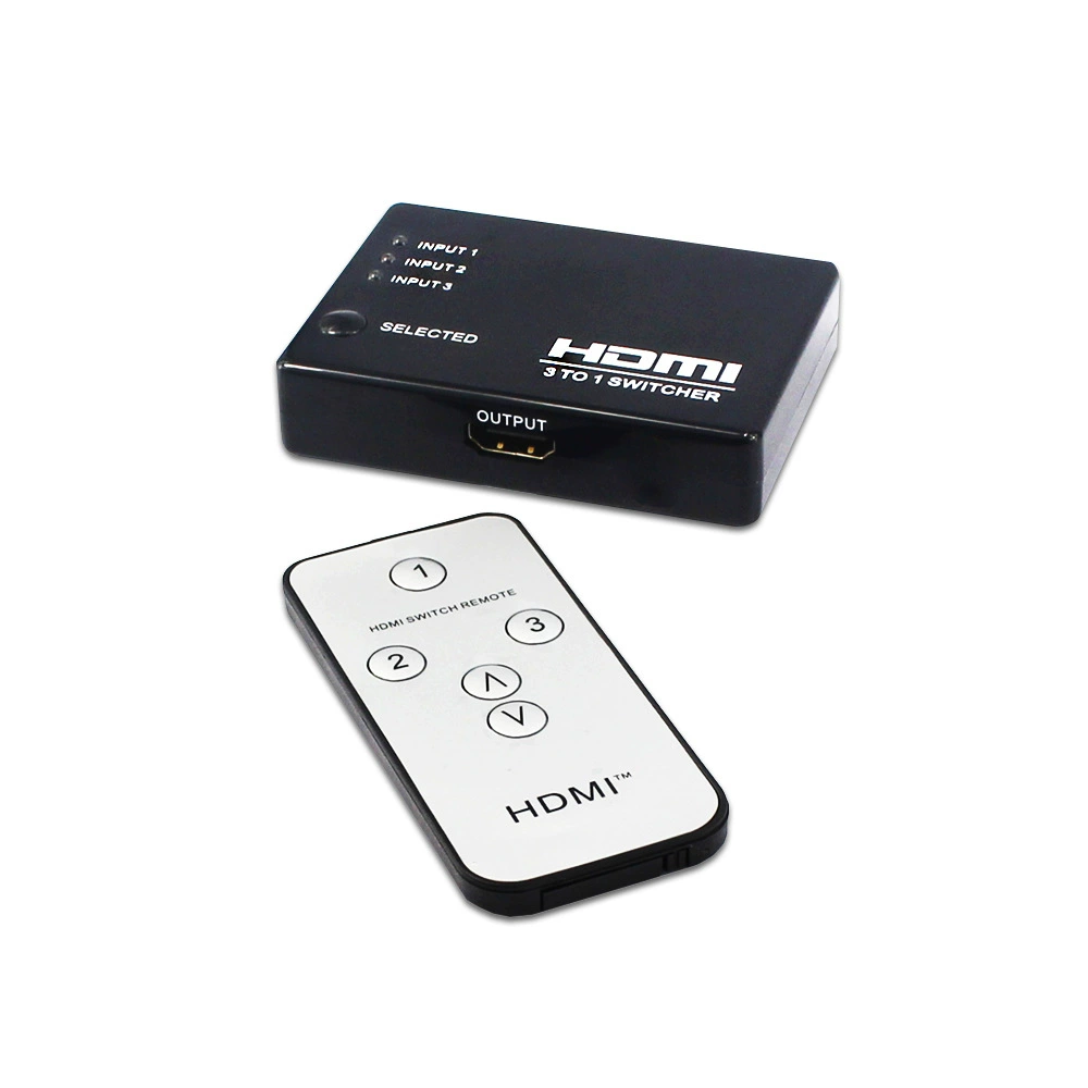 Рабочий HDMI переключатель три в один с высоким разрешением 4K30 Switch3x1 пластиковый ремень дистанционное управление автоматическое переключение