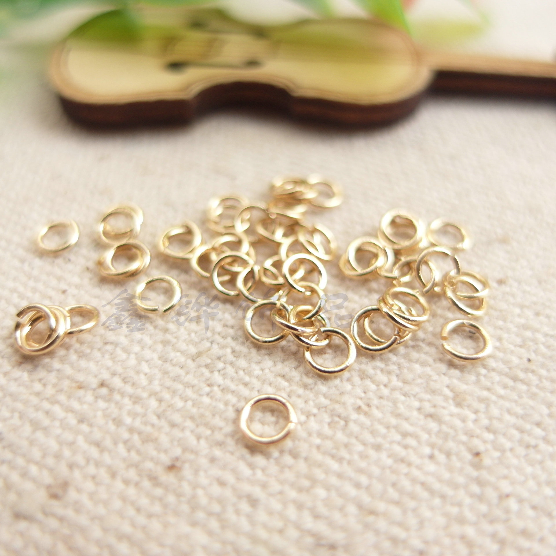 饰品制作基础金属材料黄铜链接圈单圈开口圈多规格多线粗线上咨询