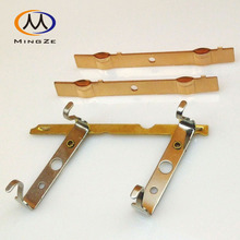 排插五金件欧规标插座铜弹片2位一体导电接触黄铜片 铭泽五金冲压