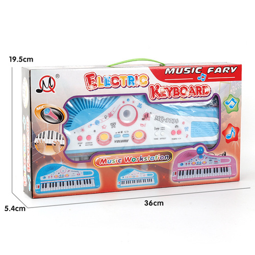 Cross-border foreign trade children's educational early education 37-key children's electronic keyboard with microphone girl music piano music piano
