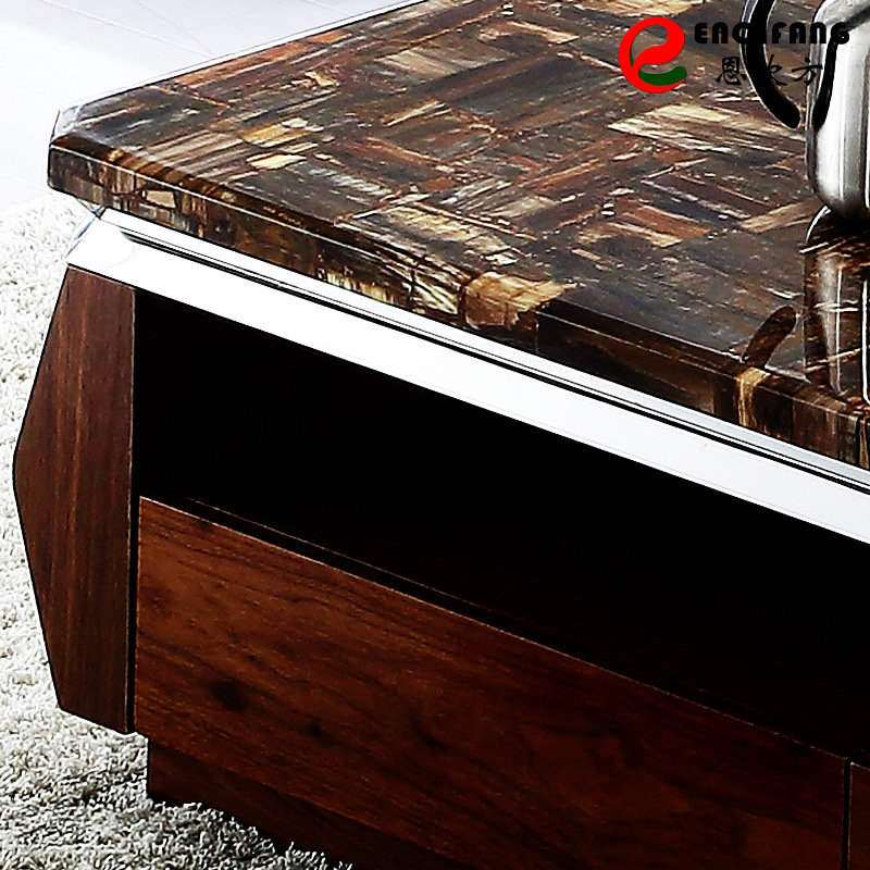 Mesa de café mármol TV gabinete combinación traje simple moderno salón muebles creativo moda mesa de café piso gabinete OFERTA ESPECIAL
