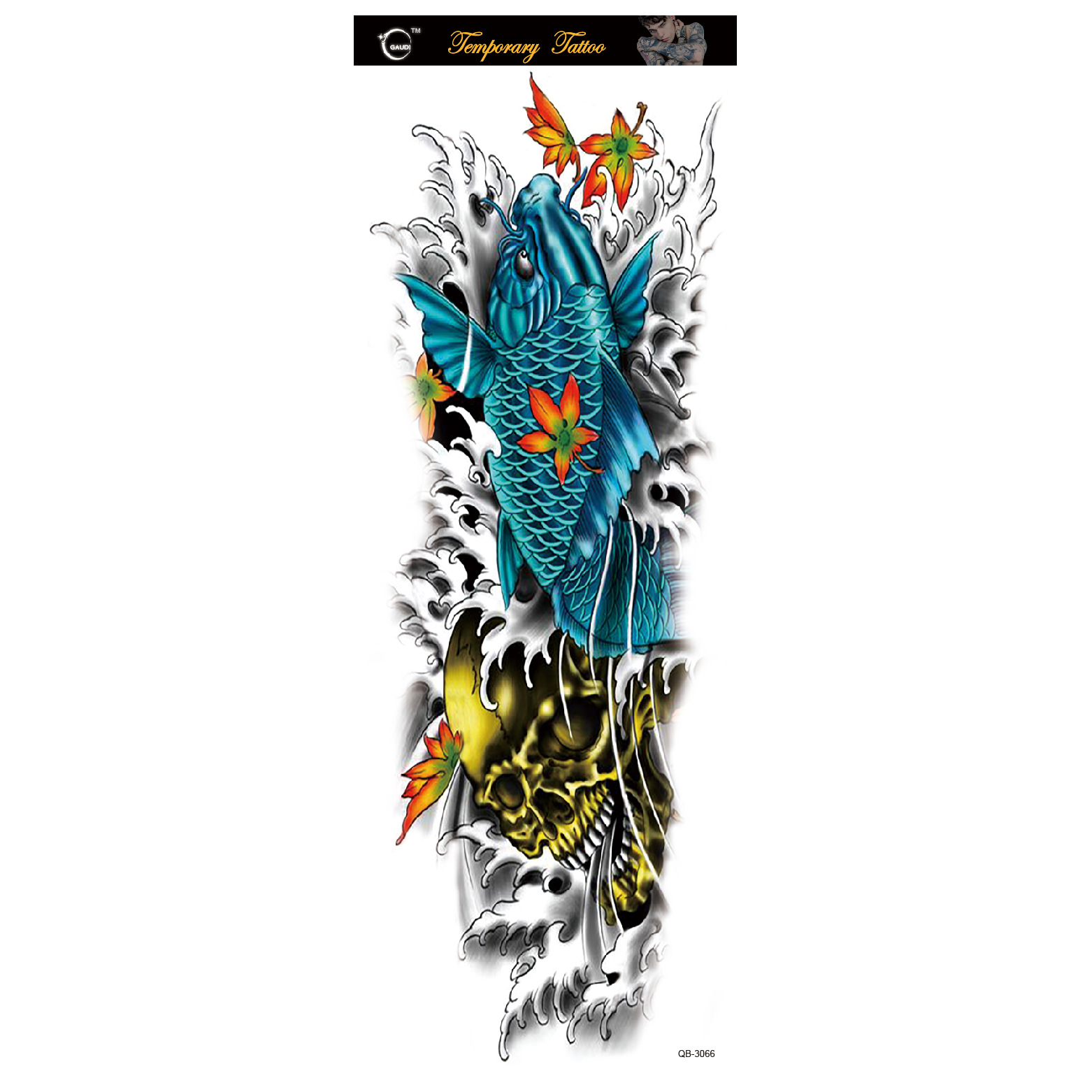 Pegatinas de tatuaje directo de fábrica gran cantidad Congyu impermeable imagen grande brazo completo tatuaje pegatinas Amazon tatuaje