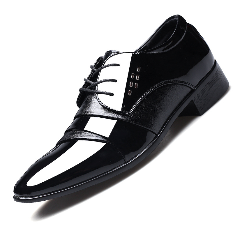 New Leather Shoes for Men, Business Formal Shoes, Korean Style Men's Shoes, Large Size Pointed Toe Casual Shoes, Drop Shipping