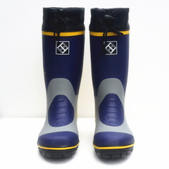 Steel Nail Rubber Rain Boots for Men, Fishing Water Shoes, High-Top Fashion Patterned Rain Boots, Waterproof Shoes