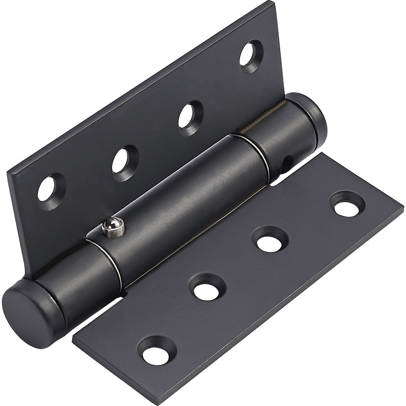 Bisagra de resorte negro bisagra de posicionamiento de puerta invisible puerta plegable más cerca puerta de madera bisagra abierta plana 4-bisagra de 2 pulgadas