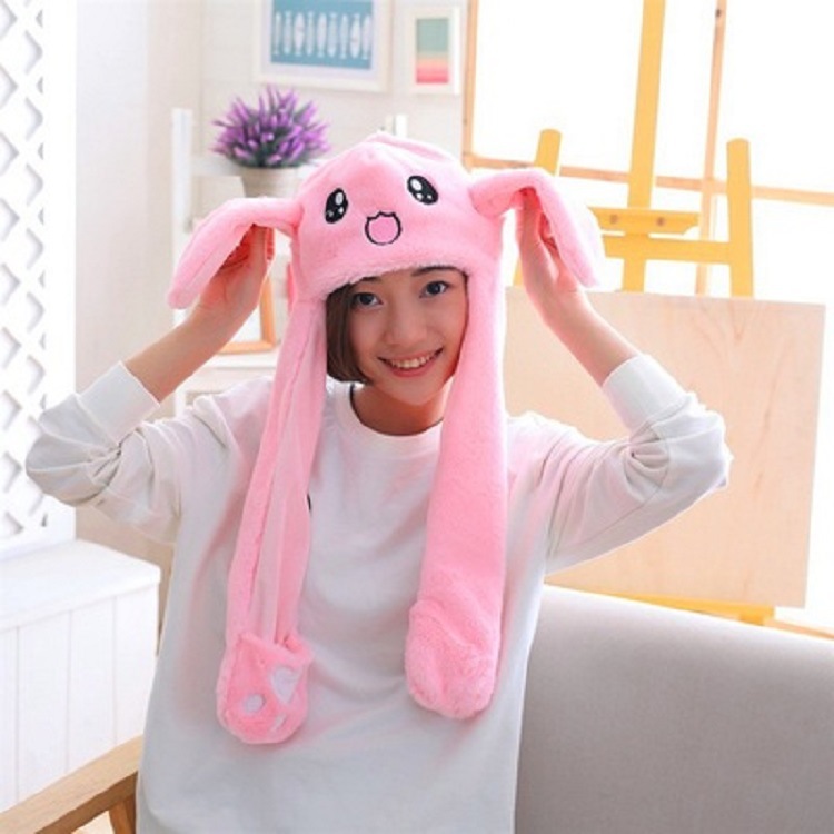 Pink rabbit hat